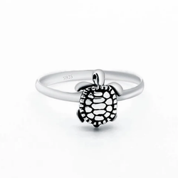 Sterling Silver Sea Turtle Ring