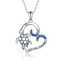 Sterling Silver Sea Turtle Necklace