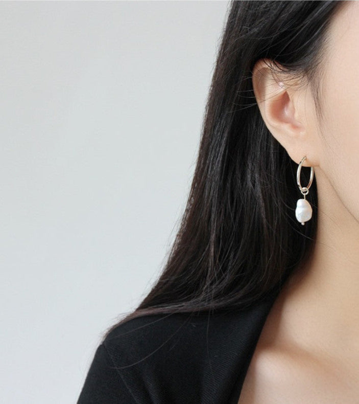 Sterling Silver Freshwater Pearl Earrings