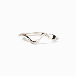 Sterling Silver Rip Curl Wave Ring