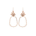 Gold Pineapple Drop Earrings