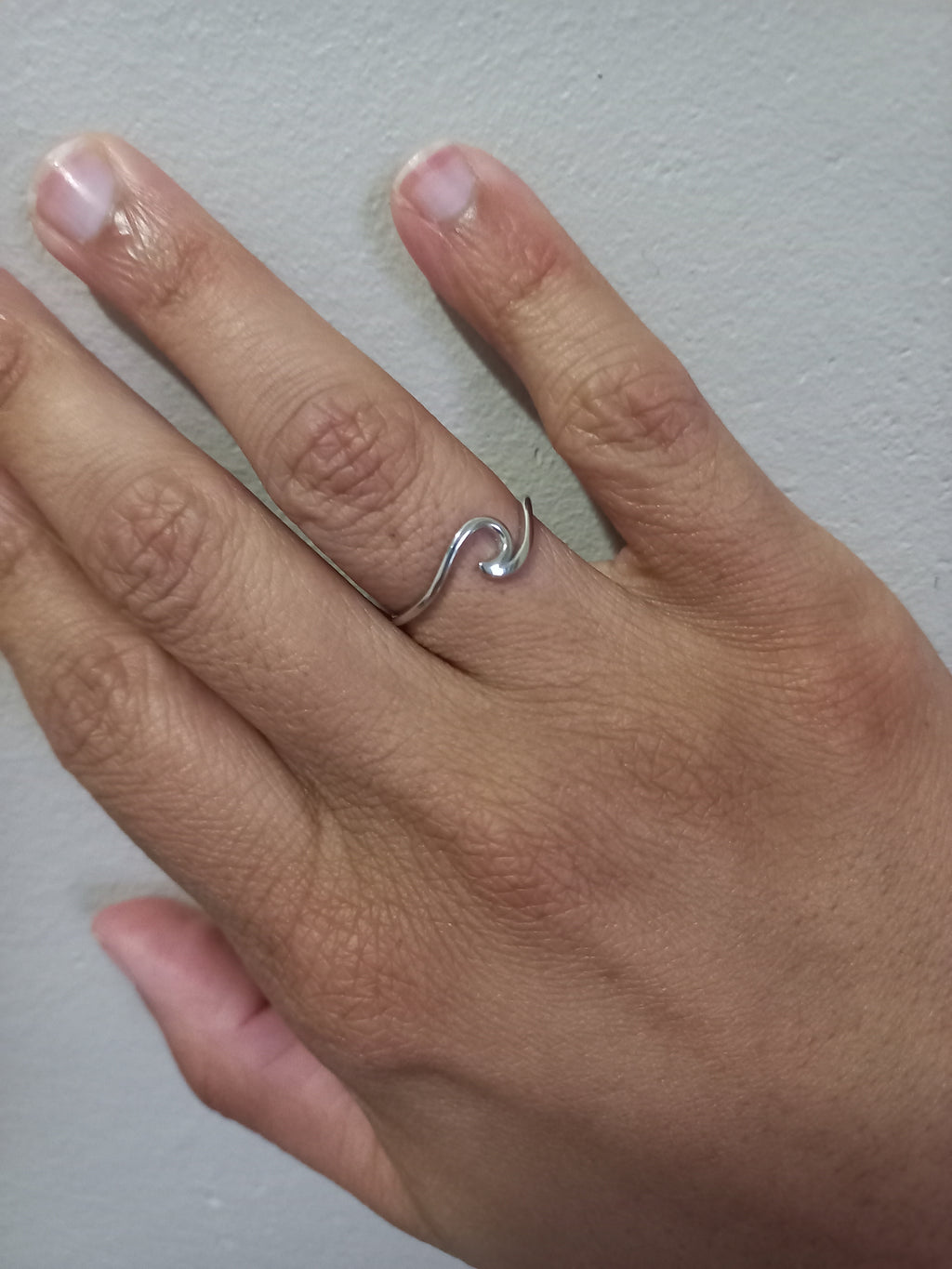 Sterling Silver Wave Ring