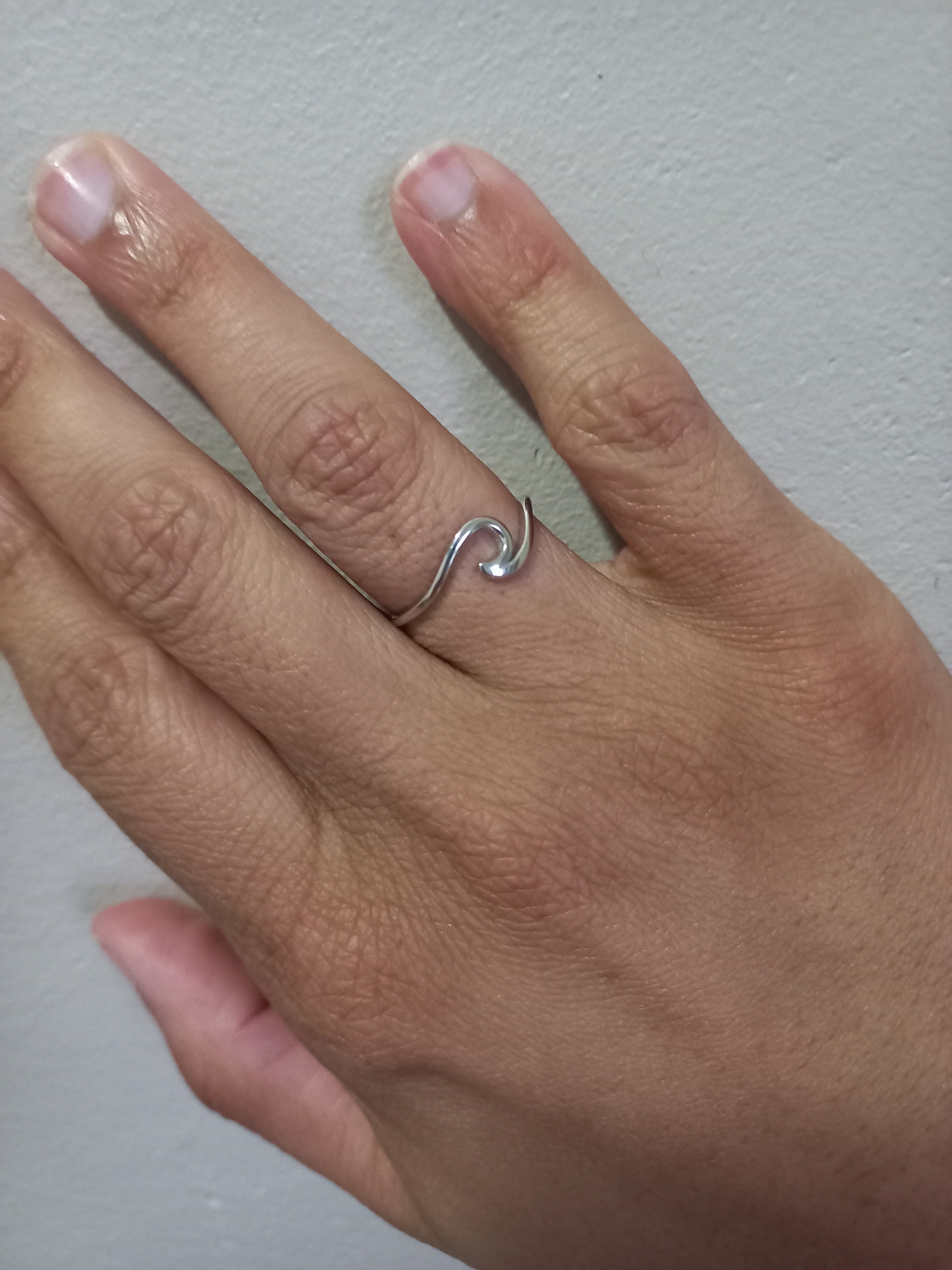 Sterling Silver Wave Ring