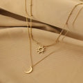 Half Moon & Sun Necklace